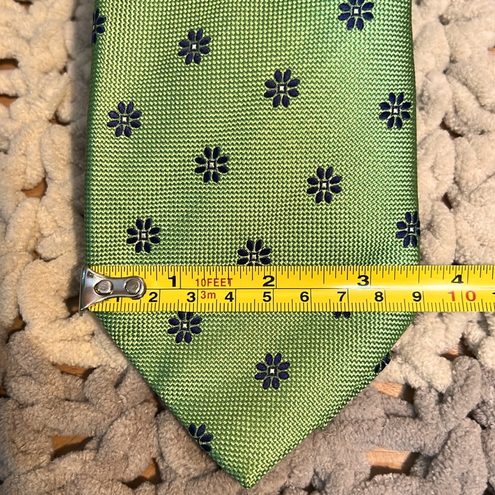 NWOT Chaps Men’s green silk tie - Picture 8 of 8